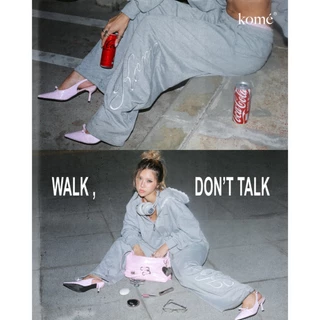 kome.offi กางเกงวอร์มทรง baggy barrel รุ่น regina sweatpants