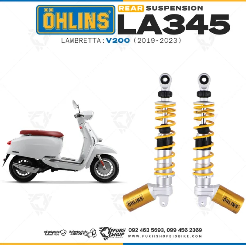 โช้คหลัง ohlins LA345 For Lambretta V200 2019 - 2023