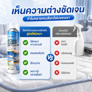 ✨เหมือนใหม่เลย✨สเปรย์ทำความสะอาดที่นอน น้ำยาทำความสะอาดที่นอน 1200ml ละลายคราบง่าย ไม่ต้องซัก ไม่ทิ้งคราบน้ำ