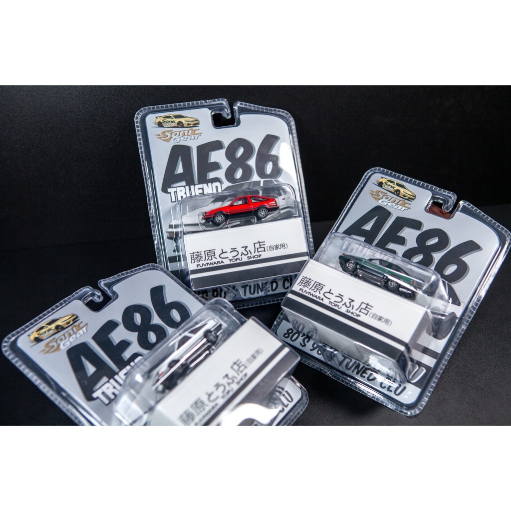 Toyota Corolla AE86 GT-Apex Hanging Card Board 1:64 (Sonic Gear)