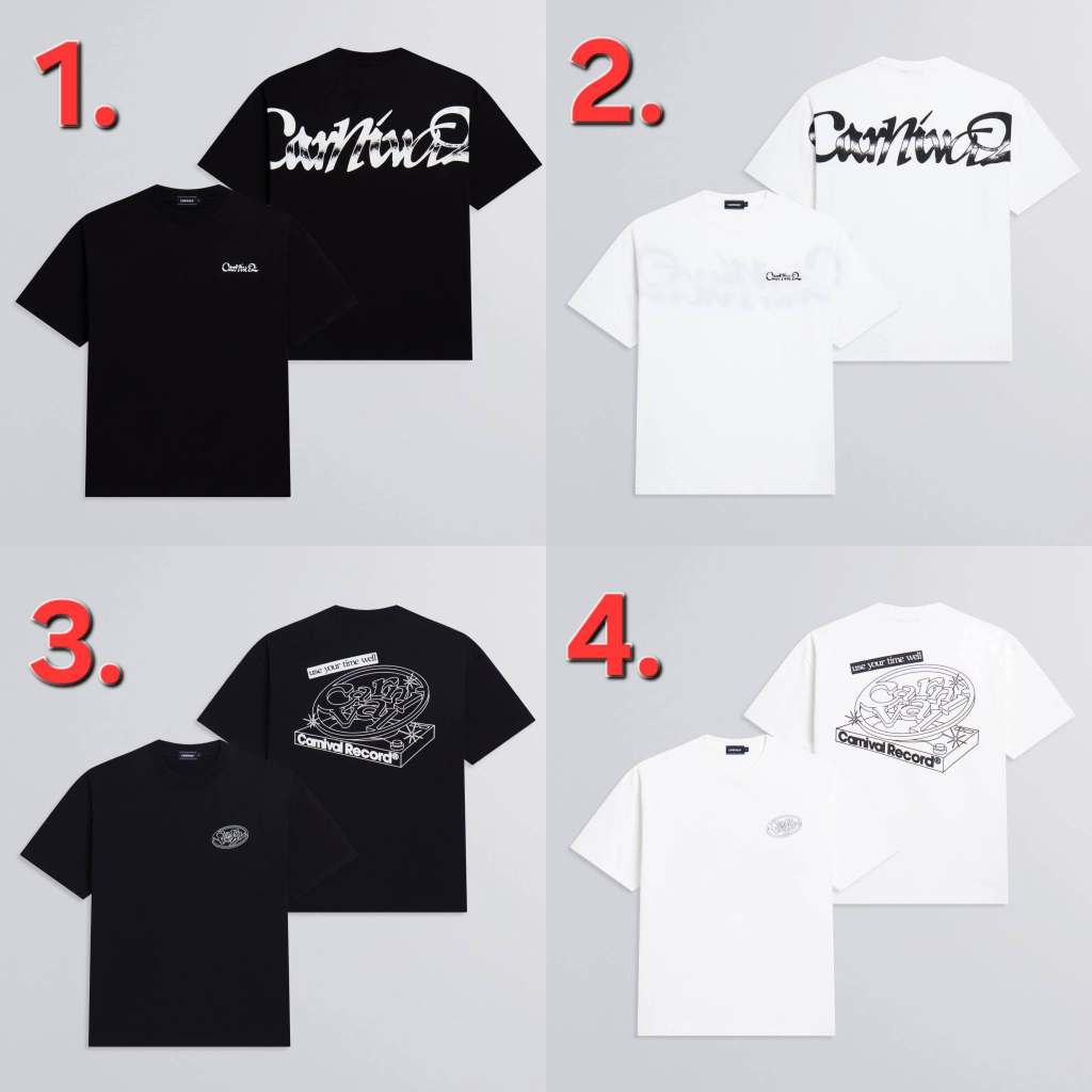 [ ของแท้ ] เสื้อยืด CARNIVAL Spring/Summer 2026 Collection Part.3 “No Ordinary Morning” OVS T-SHIRT ของใหม่ พร้อมส่ง
