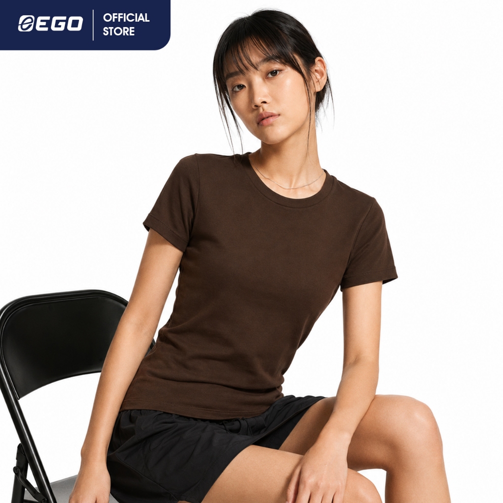 TT-010 เสื้อยืดสีล้วนหญิง EGO SPORT x THAITONE