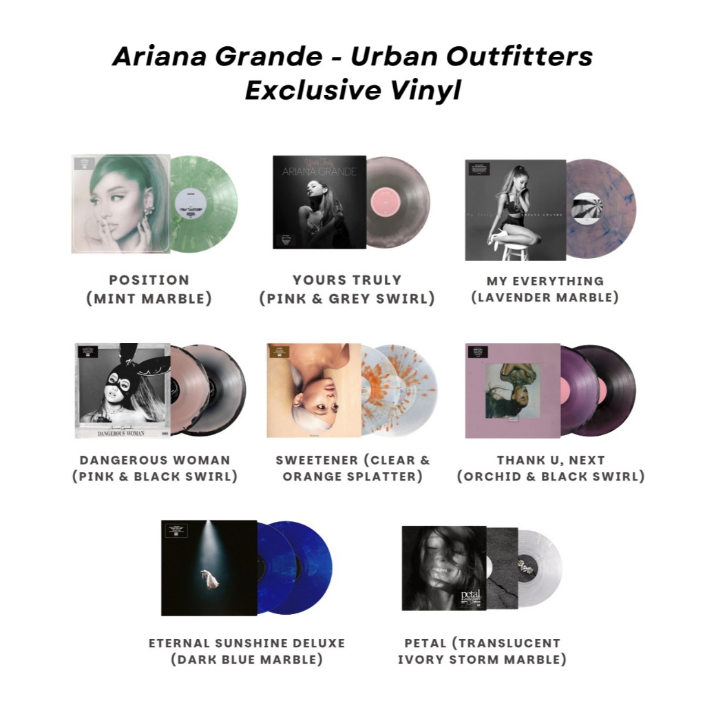 (Pre-Order) แผ่นเสียง Ariana Grande Urban Outfitters Exclusive Vinyl <Limited Edition> PETAL ETERNAL