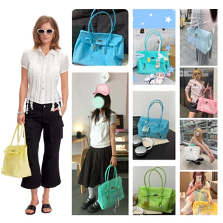 🔥พร้อมจัดส่ง💚💙กระเป๋า Jelly Bag PVC Kiiikiii -กระเป๋าเจลลี่สุดฮิตตอนนี้🔥✨ถุงเยลลี่ กันน้ำ กระเป๋าสะพายไหล่ กระเป๋าโท้ท