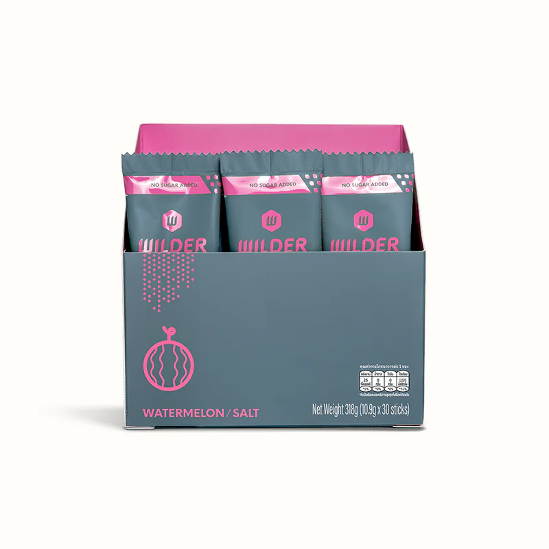 Wilder Watermelon / Electrolytes - Fast Hydration, Zero Sugar เกลือแร่ไร้น้ำตาล รสแตงโม ขนาดบรรจุ 30