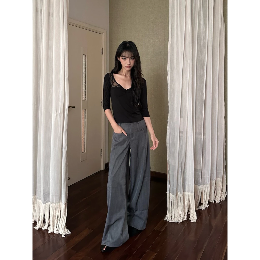As serein pants - กางเกงทรงขากระบอก