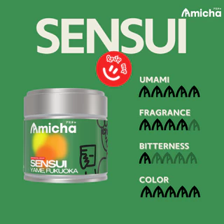 [AMICHA] - Sensui (เซนซุย) ผงมัทฉะ 100% 🌱 จากเมืองยาเมะ, ฟุกุโอกะ ประเทศญี่ปุ่น | Ceremonial grade