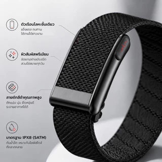 LOOP Smart watch band ตรวจ ECG PPG ระดับแพทย์ A GPSวัดน้ำตาลไม่เจ็บตัว วัดความดันโลหิต กรดยูริก ไขมันในเลือด HRV