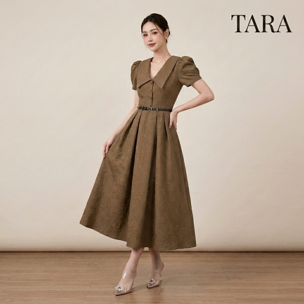 Tarastore ชุดเดรสยาว สวยหรู ออร่าจับ ดูแพงระดับ #G033