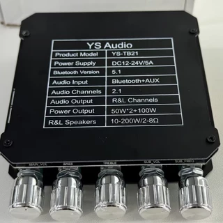 【Large chip】TB21ชิปใหญ่ แอมป์จิ๋ว sienwiny-YS- TB21 ของแท้ 50W*2+100W บลูทูธ 5.0 บอร์ดขยายเสียงซับวูฟเฟอร์ tb21+APP