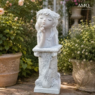 AMO GALLERY | กระถางต้นไม้สาวน้อยน่ารัก กระถางต้นไม้ ตุ๊กตาสวน แต่งบ้านและสวน สวนสไตล์อังกฤษ