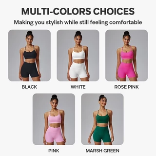 Cosleaf สปอร์ตบราผู้หญิงY-Back Bra ฟองน้ำถอดได้ Support ดี เหมาะวิ่ง โยคะ ฟิตเนส ใส่สบาย ระบายอากาศดี ใส่ได้ทุกวัน