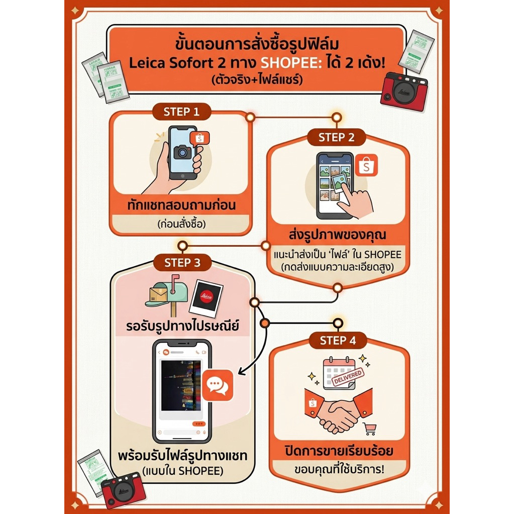 [รับปริ้นรูปฟิล์ม] Leica Sofort 2 แท้ โทนสวยพรีเมียม