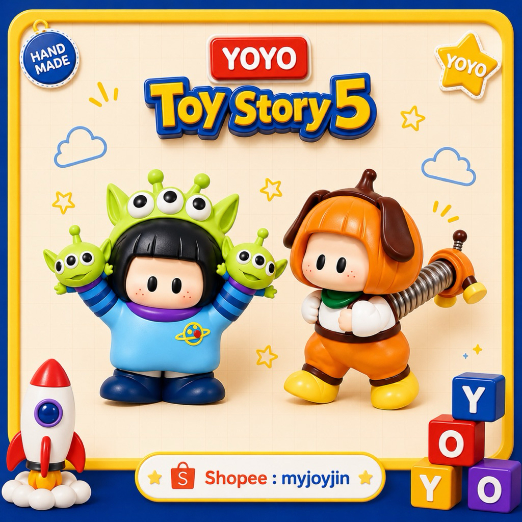 ( 🕹️ ; พร้อมส่งด่วนในไทย ) YOYO x TOYSTORY 5 Figures / แบบสุ่มลุ้นซีเคร็ทได้