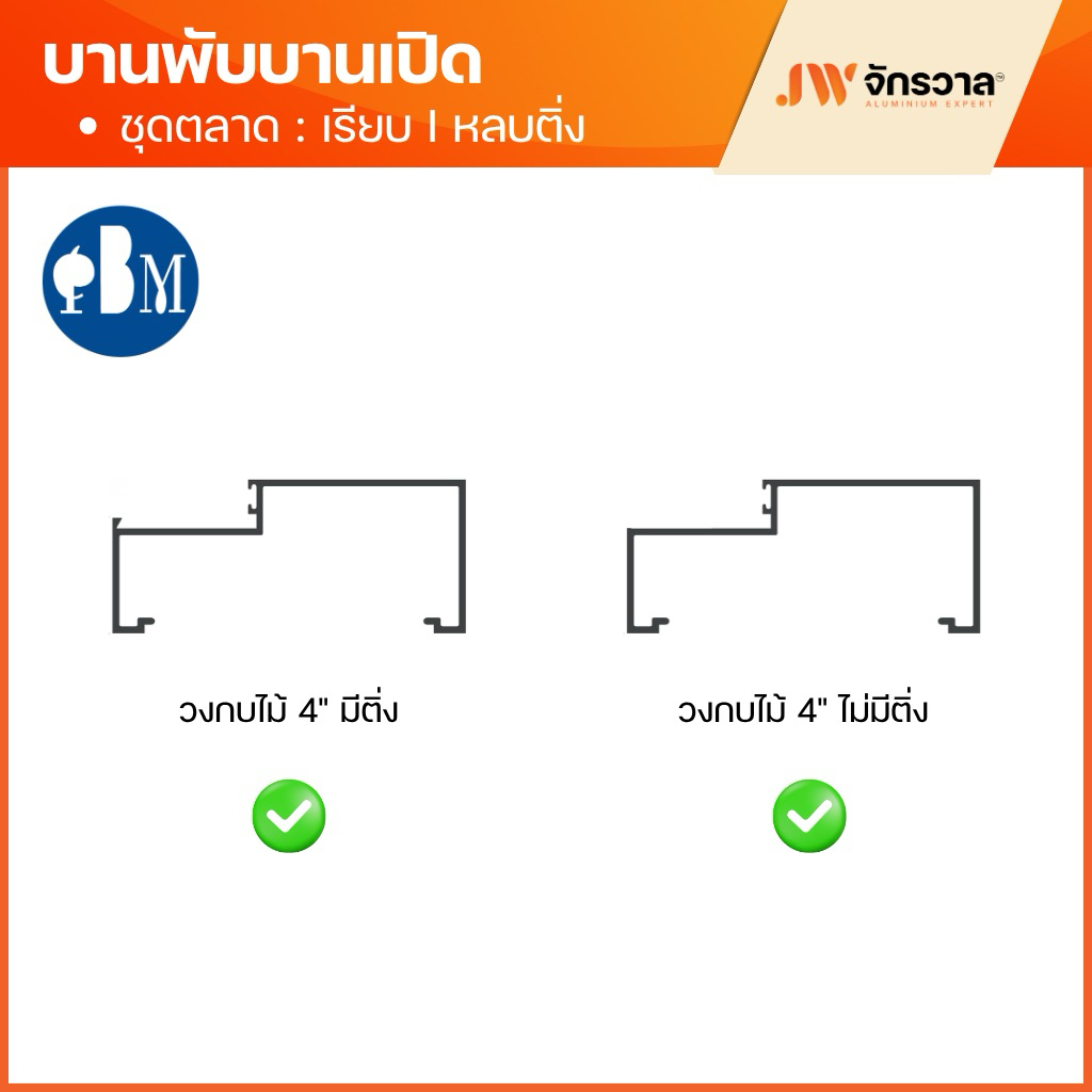 บานพับบานเปิด แบบเรียบ Hinge 07 / แบบหลบติ่ง Hinge 07.1 รูปที่ 8