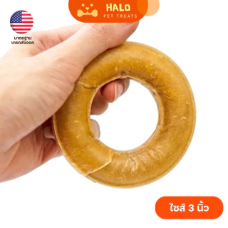 HALO ขนมขัดฟันสุนัข ทรงโดนัท ขนาด 2-6 นิ้ว เคี้ยวเพลิน ลดคราบหินปูน ลดกลิ่นปาก สำหรับสุนัขทุกสายพันธุ์