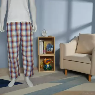 กางเกงนอนขายาว ลายสก็อตหน้า 1 มีหลายลาย คอตต้อน ยางยืดอย่างดี Long sleep pant pajamas plaid pattern
