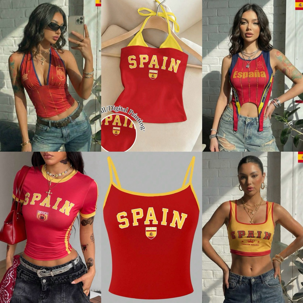 SPAIN 🇪🇸 Top เสื้อประเทศสเปน