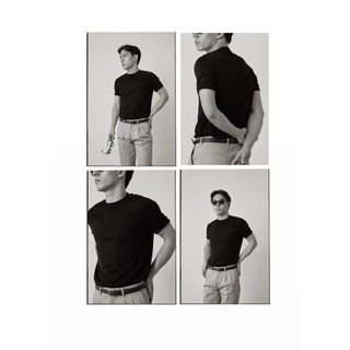thesilverneedle - refined crew neck knit tshirt เสื้อยืดคอกลมผ้านิต มี 5 สี