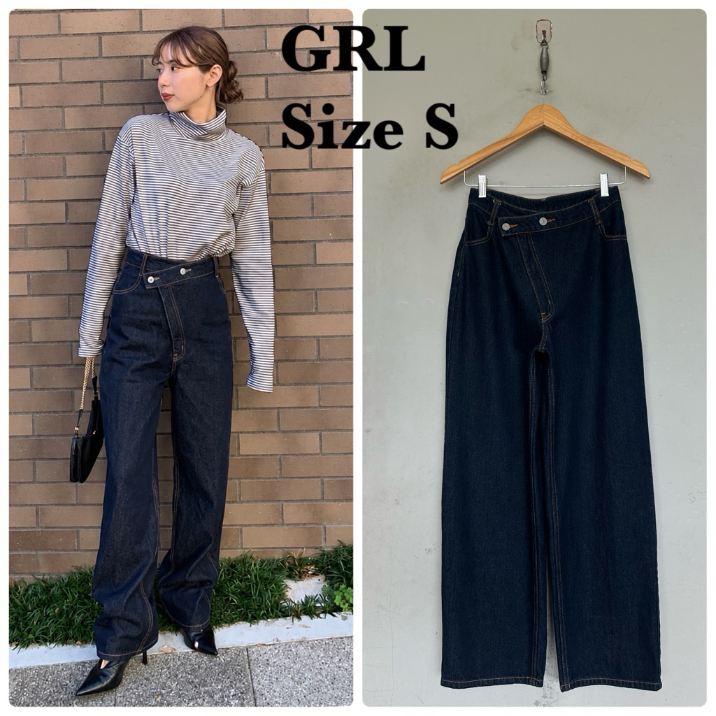 GRL กางเกงยีนส์มือสองของแท้