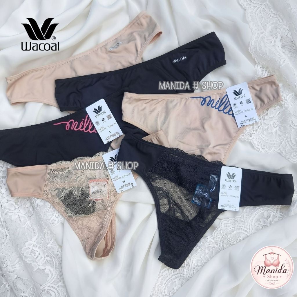 Wacoal✨ กางเกงในทรงจีสตริง (G-String) ดีไซน์เรียบหรู เซ็กซี่กำลังดี ✨