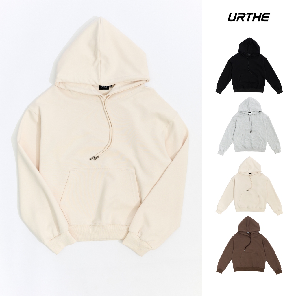 URTHE - เสื้อฮู้ดดี้ Oversize รุ่น LOUNGE OVERSIZED HOODED SWEATSHIRT