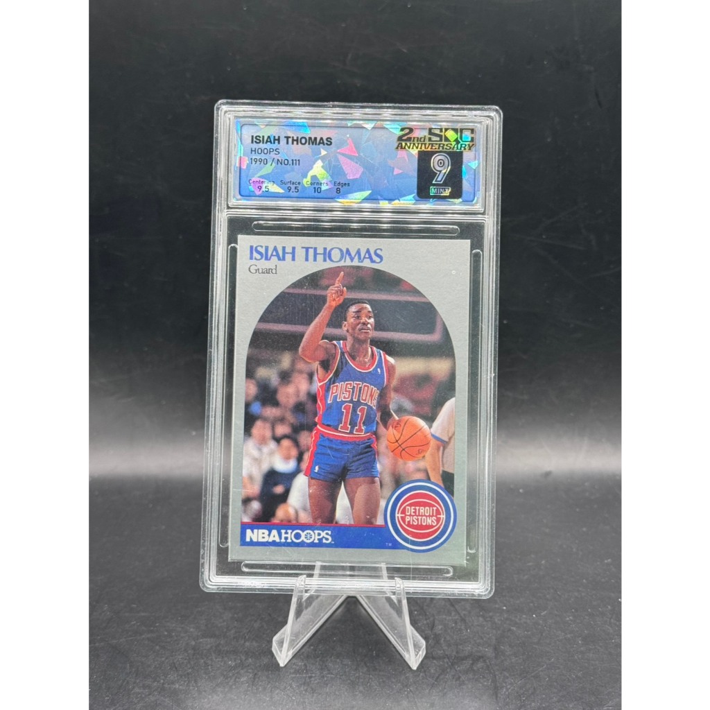 **Isiah Thomas - 1990 NBA Hoops - #111 - SQC 9 Mint**