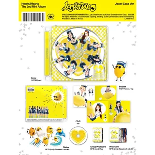 [PRE] Hearts2Hearts H2H The 2nd Mini Album Lemon Tang🍋 🏖️ อัลบั้ม Photobook/ Sticker / Keyring /Jewel Case
