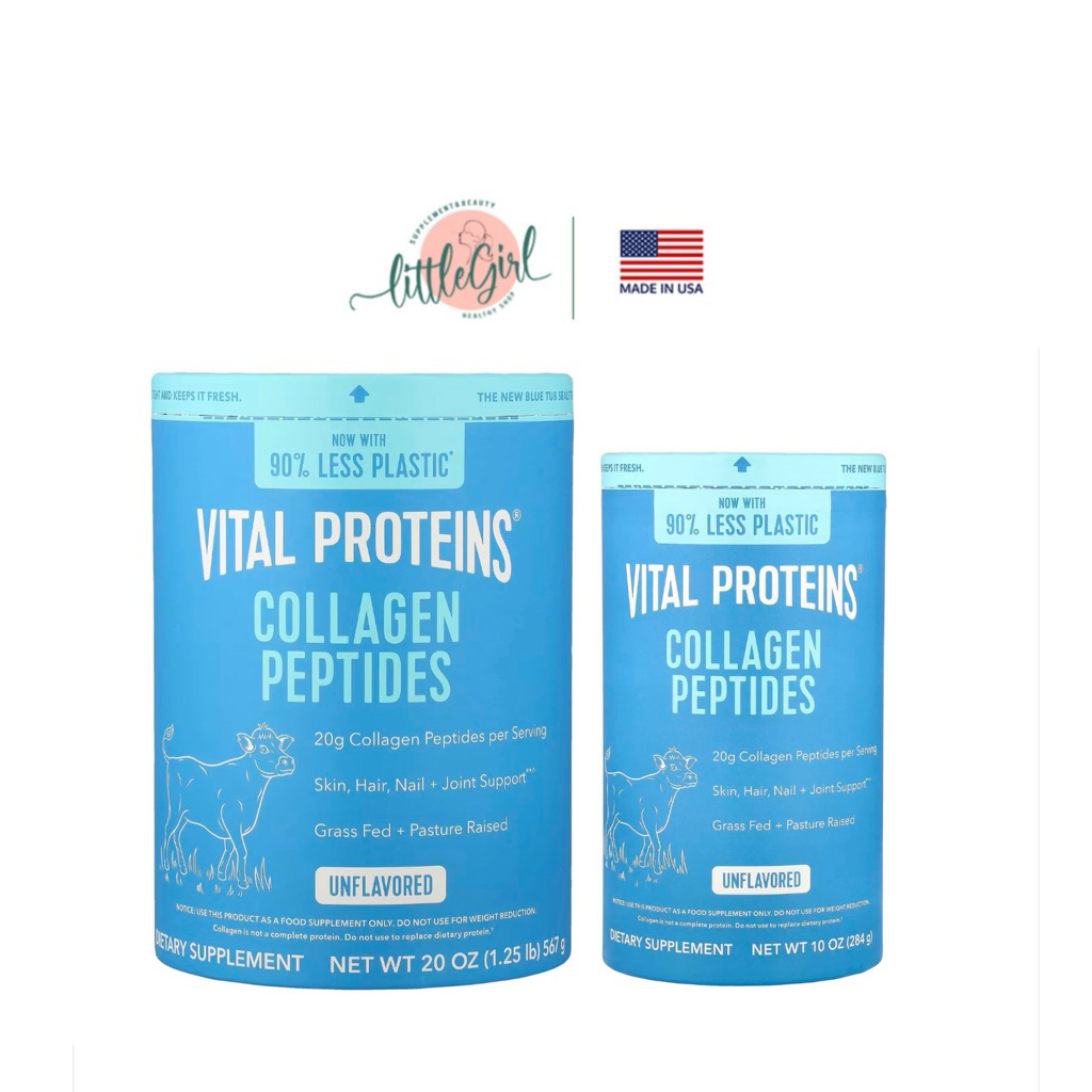 ⚡️พร้อมส่ง⚡️แท้ 100 %⚡️🇺🇸Vital Proteins, Collagen Peptides, Unflavored, 1.25 lbs (567 g)🇺🇸