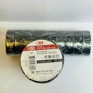 3M TEMFLEX PLUS เทปพันสายไฟ 3M (10ม้วน/แถว) สีดำ ธันไฟฟ้า