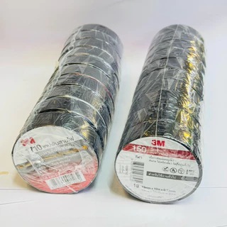 3M (แพ็ค 10 ม้วน) เทปพัน สายไฟ รุ่น Temflex 150/1710 /170 ขนาด 10M สีดำ