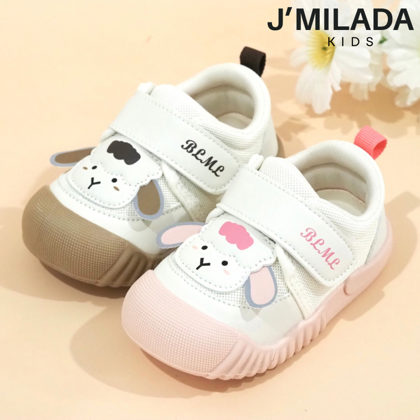 J’Milada Kids รองเท้าผ้าใบเด็ก รองเท้าเด็ก หัดเดิน-2 ขวบ ทรงกว้าง เท้าอวบ หน้าเท้ากว้าง ใส่สบาย (Brad24)