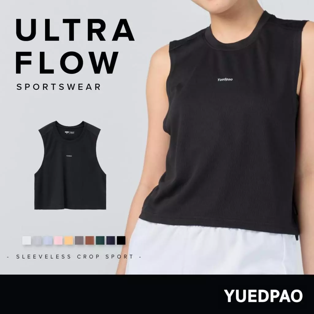 Yuedpao Sportswear เสื้อออกกำลังกายผู้หญิง Ultra Flow Sleeveless Crop
