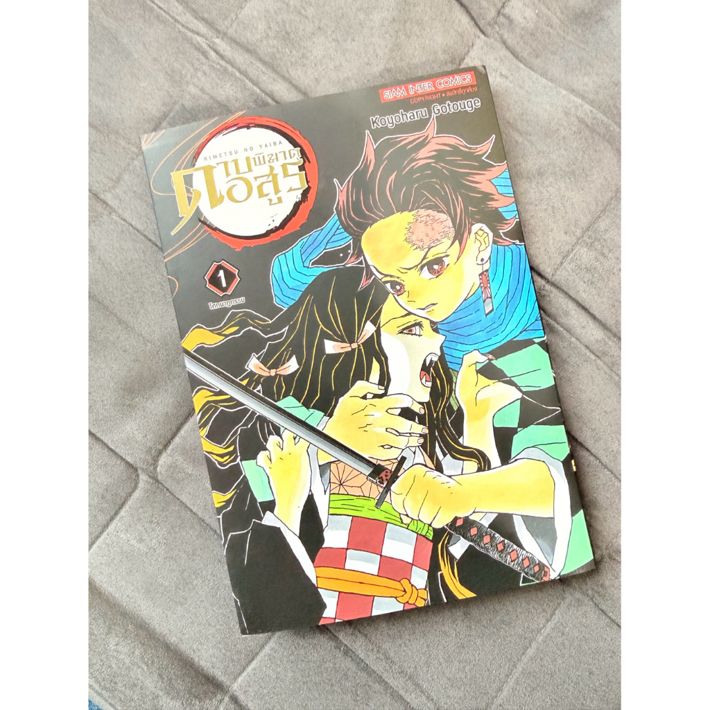 มือสอง มังงะ ดาบพิฆาตอสูร Kimetsu no Yaiba เล่ม 1