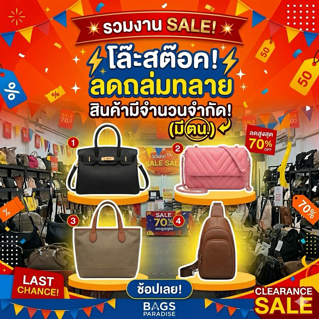 📌👜รวมงาน Sale งานโล๊ะสต๊อค มี ตน. Sale ข าดทุน