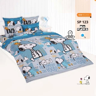 TOTO [ชุดสุดคุ้ม] ชุดผ้าปูที่นอน 3.5/5/6 ฟุต + ผ้านวมเอนกประสงค์ ลายสนูปปี้ Snoopy ลายการ์ตูน ลิขสิทธิ์แท้