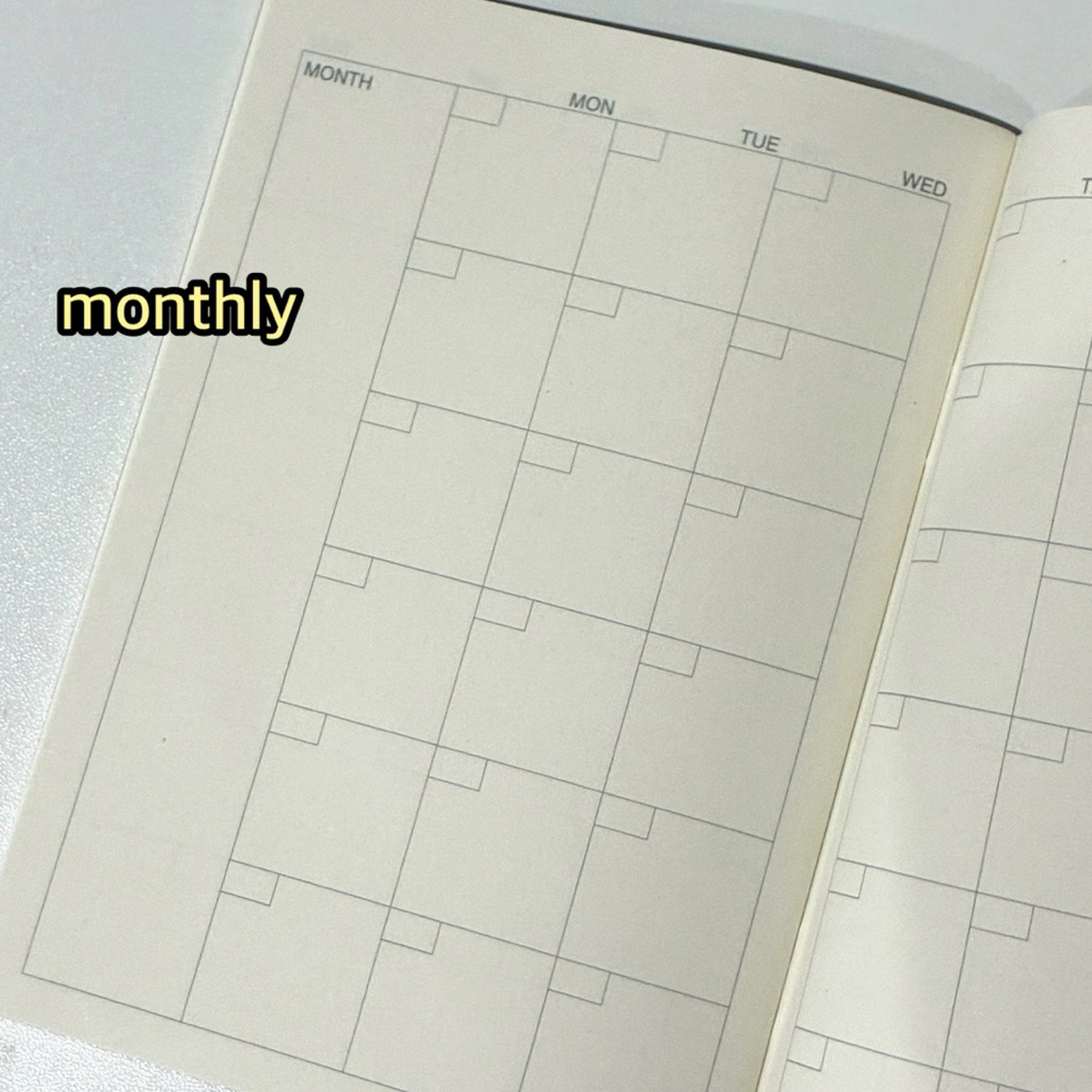 MUJI สมุด Planner (A5/A6）ขนาดพกพา เขียนวันที่เอง รูปที่ 3
