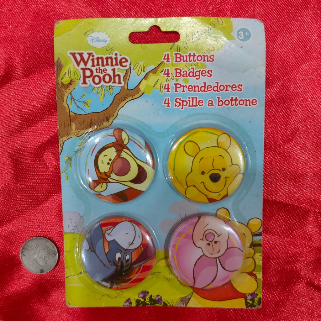 Winnie the Pooh Disney Badges Pins Brooch เข็มกลัด - Piglet Tigger Eeyore
