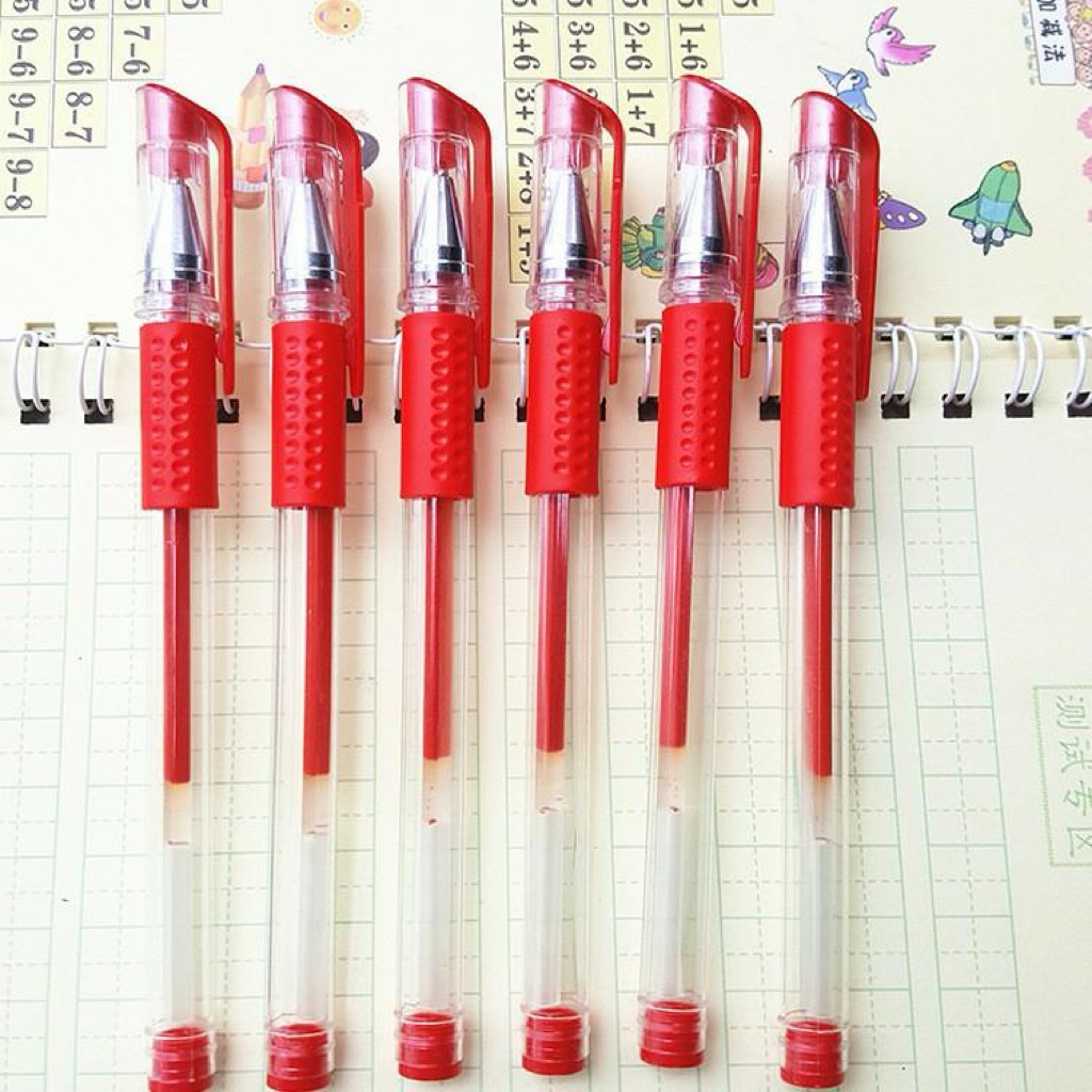 I.ปากกา หมึกเจล ขนาด 0.5 mm. สีแดง 1 แท่ง