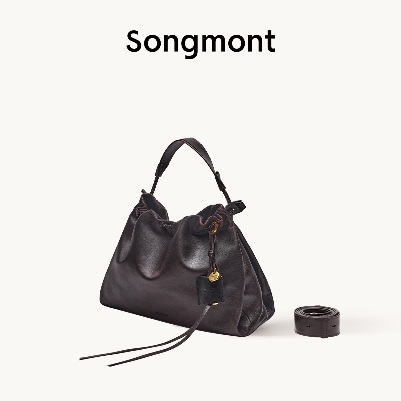 Songmont เซ็ตกระเป๋า Gather ขนาดเล็ก กระเป๋าสะพายข้างผู้หญิงแฟชั่น