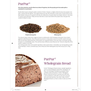Purple wheat whole grain mix Backaldrin PUR PUR mix ขนาดแบ่งบรรจุ 1 kg.