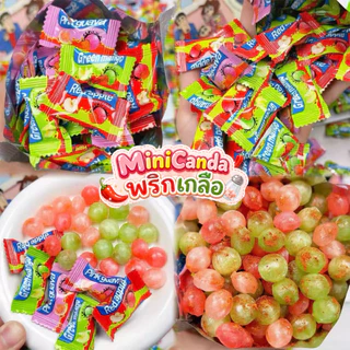 ลูกอมมะม่วงพริกเกลือ Green Mango Candy หอมหวาน อร่อยลงตัวสุดๆ แพ็กสุดคุ้ม50-100เม็ด กินแก้ง่วง เพลินๆ ลูกอมแ