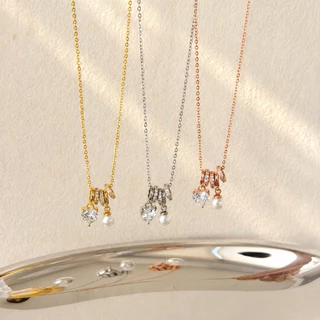 Socrush.bkk | HEART BLINK necklace (New) | SN-030 | สร้อยคอ จี้หัวใจ จี้เพชร สร้อยหัวใจ แสตค