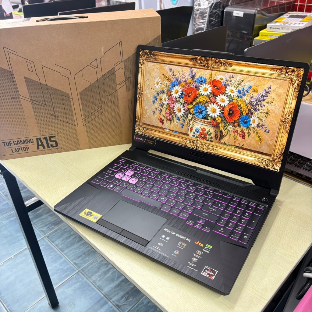 ASUS  TUF  GAMING  A15  FA506NFR - HN005W  ประกันศูนย์  Onsite  11/12/2026  สภาพเครื่องภายนอก  95%