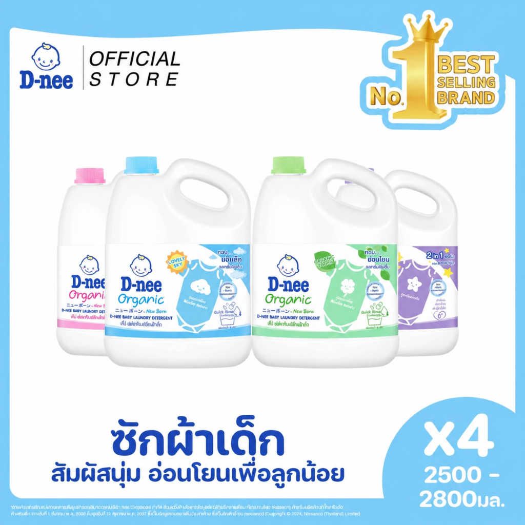 (ยกลัง x 4 แกลลอน ) Fineline ไฟน์ไลน์ น้ำยาซักผ้า สูตรเข้มข้น 2500-2800 มล.