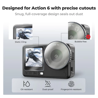 K&F CONCEPT PF52 9H แก้วกันรอย ตอบสนองไว กระจกกันรอย Tempered Glass Protector สําหรับ Osmo Action 6