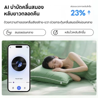JQVITEK หูฟังบลูทูธเพื่อการนอน ควบคุมคลื่นเสียงช่วยนอนผ่านแอป เสียง HiFi คุณภาพสูง รองรับการโทร มีไมค์ในตัว EP105E