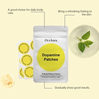 OceAura แผ่นแปะอโรมาเพื่อการผ่อนคลาย ช่วยลดความเครียด นอนหลับสบาย ปลอดภัย อ่อนโยน 30 แผ่น