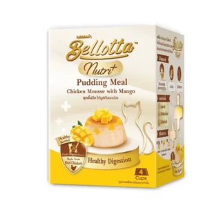 Bellotta Pudding Nutri Meal เบลลอตต้า พุดดิ้ง สำหรับแมว (25g.x4 ถ้วย) ขนาด 100 g