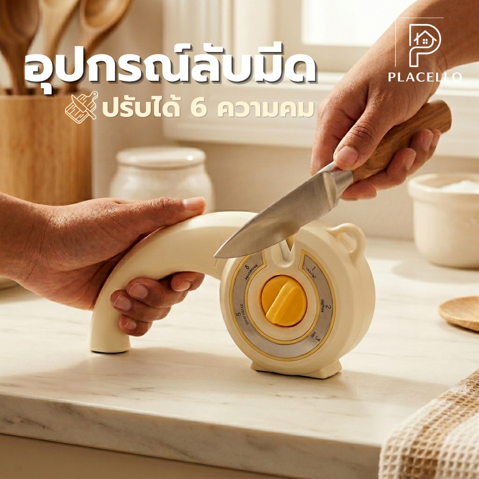 ที่ลับมีด อุปกรณ์ลับมีด ทีลับมีดเอนกประสงค์ แบบพกพา มี 6 ระดับ ขนาดเล็ก ทนทาน ใช้ง่าย สินค้าพร้อมส่งจากไทย